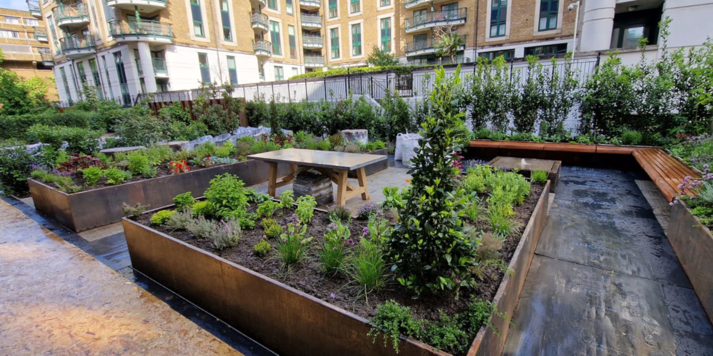 Jekka’s Riverstone culinary kitchen herb garden