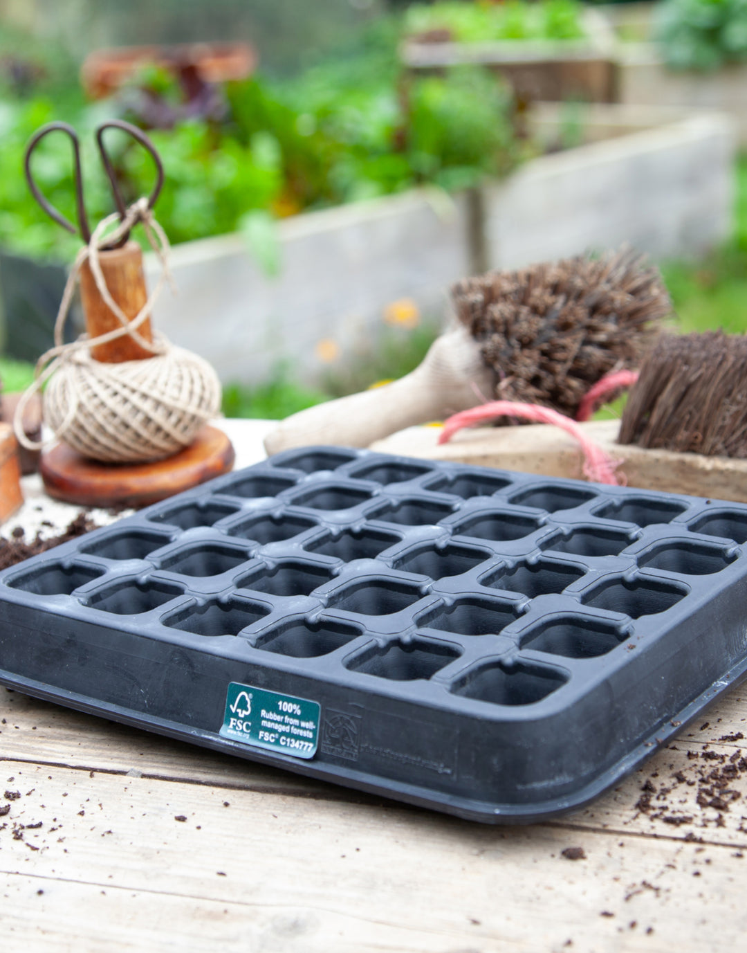 30 Cell Natural Rubber Seed Tray | Herb Gardening