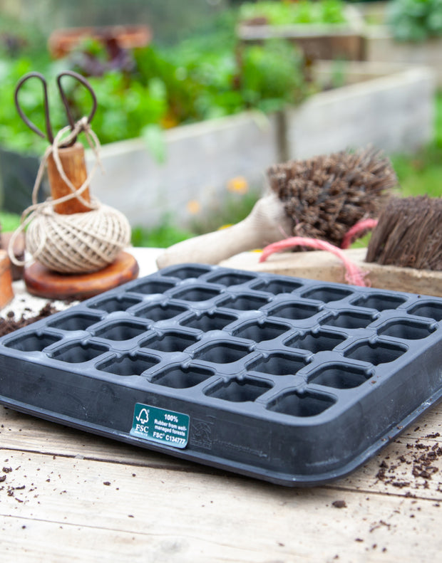 plastic trays for planting seeds 30 Cell Natural Rubber Seed Tray | Herb Gardening
