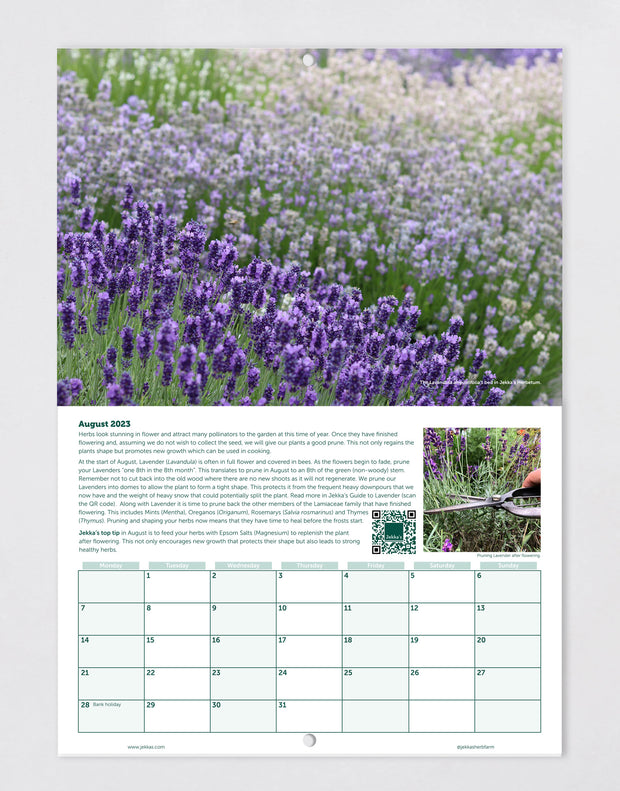 2023 Jekka's Herb Calendar