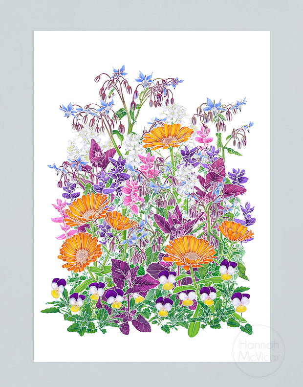 Edible Flowers Print