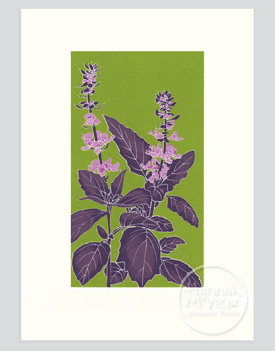 Basil Screenprint